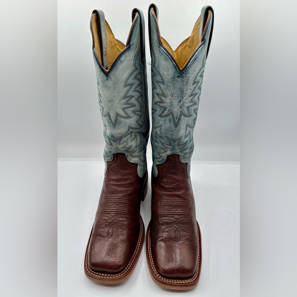 Pre-owned womens Justin smooth ostrich Boots excellent condition SIZE 8B